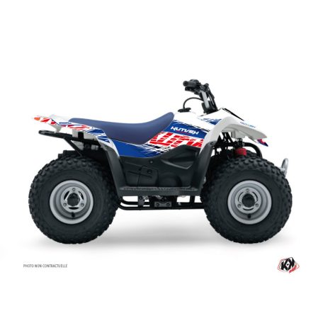 Karosszéria védő dekor matrica készlet Quad SUZUKI Eraser Kék/Piros Széria