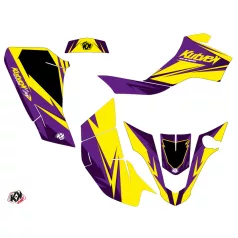   Karosszéria védő dekor matrica készlet Quad SUZUKI Stage Sárga/Violet Széria