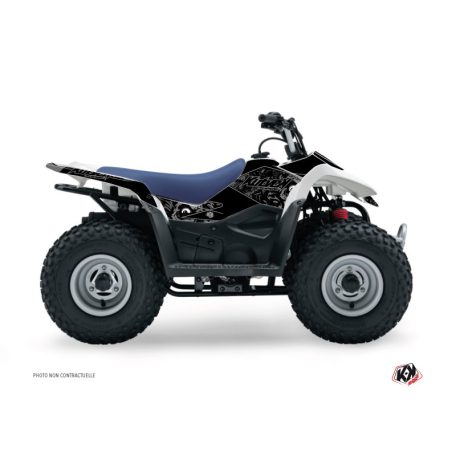 Karosszéria védő dekor matrica készlet Quad SUZUKI Zombies dark Fekete Széria
