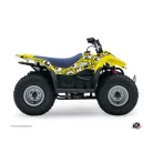 Karosszéria védő dekor matrica készlet Quad SUZUKI Freegun eyed Sárga Széria
