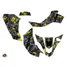 Karosszéria védő dekor matrica készlet Quad SUZUKI Camo Fekete/Sárga Széria