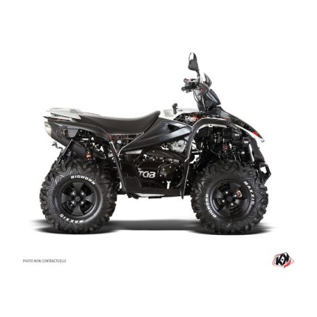 Karosszéria védő dekor matrica készlet Quad TGB Camo Fekete/Piros Széria