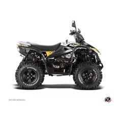   Karosszéria védő dekor matrica készlet Quad TGB Predator Fekete/Sárga Széria