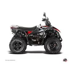   Karosszéria védő dekor matrica készlet Quad TGB Predator Piros/Fekete Széria