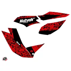   Karosszéria védő dekor matrica készlet Quad TGB Predator Piros/Fekete Széria