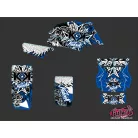 Karosszéria védő dekor matrica készlet Quad YAMAHA Demon Kék Széria