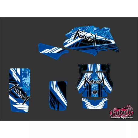 Karosszéria védő dekor matrica készlet Quad YAMAHA Spirit Kék Széria