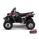 Karosszéria védő dekor matrica készlet Quad YAMAHA Demon Piros Széria