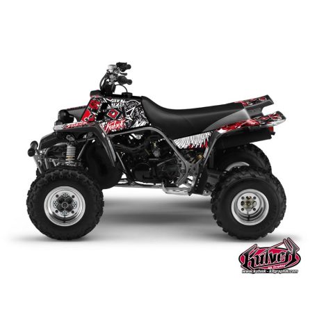 Karosszéria védő dekor matrica készlet Quad YAMAHA Demon Piros Széria