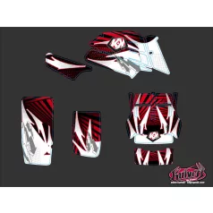   Karosszéria védő dekor matrica készlet Quad YAMAHA Graff Piros Széria