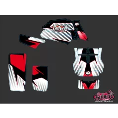   Karosszéria védő dekor matrica készlet Quad YAMAHA Factory Piros Széria