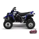 Karosszéria védő dekor matrica készlet Quad YAMAHA Trash Fekete/Kék Széria