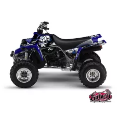   Karosszéria védő dekor matrica készlet Quad YAMAHA Trash Fekete/Kék Széria