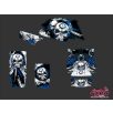   Karosszéria védő dekor matrica készlet Quad YAMAHA Trash Fekete/Kék Széria