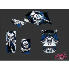   Karosszéria védő dekor matrica készlet Quad YAMAHA Trash Fekete/Kék Széria