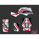 Karosszéria védő dekor matrica készlet Quad YAMAHA Spirit Piros Széria