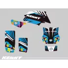 Karosszéria védő dekor matrica készlet Quad YAMAHA Kenny Kék Széria