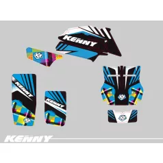   Karosszéria védő dekor matrica készlet Quad YAMAHA Kenny Kék Széria
