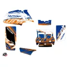 Karosszéria védő dekor matrica készlet Quad YAMAHA Eraser Kék/Narancs Széria