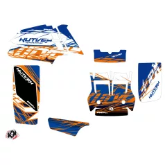   Karosszéria védő dekor matrica készlet Quad YAMAHA Eraser Kék/Narancs Széria