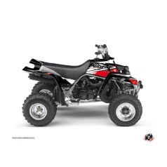   Karosszéria védő dekor matrica készlet Quad YAMAHA Stage Fekete/Piros Széria