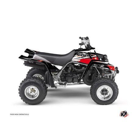 Karosszéria védő dekor matrica készlet Quad YAMAHA Stage Fekete/Piros Széria