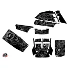 Karosszéria védő dekor matrica készlet Quad YAMAHA Zombies dark Fekete Széria