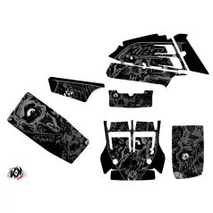   Karosszéria védő dekor matrica készlet Quad YAMAHA Zombies dark Fekete Széria