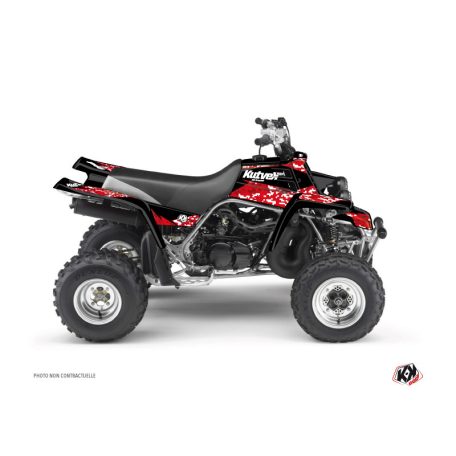 Karosszéria védő dekor matrica készlet Quad YAMAHA Predator Piros Széria