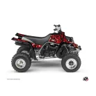 Karosszéria védő dekor matrica készlet Quad YAMAHA Camo Piros Széria
