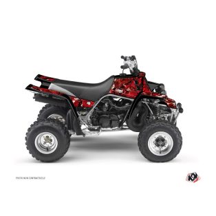   Karosszéria védő dekor matrica készlet Quad YAMAHA Camo Piros Széria