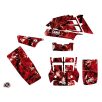   Karosszéria védő dekor matrica készlet Quad YAMAHA Camo Piros Széria