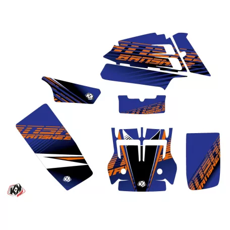 Karosszéria védő dekor matrica készlet Quad YAMAHA Flow Narancs Széria