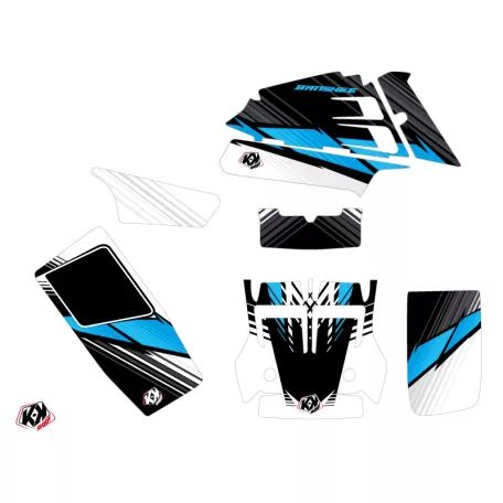 Karosszéria védő dekor matrica készlet Quad YAMAHA Stripe Fekete Széria
