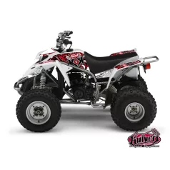   Karosszéria védő dekor matrica készlet Quad YAMAHA Demon Piros Széria