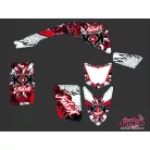 Karosszéria védő dekor matrica készlet Quad YAMAHA Demon Piros Széria