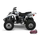 Karosszéria védő dekor matrica készlet Quad YAMAHA Trash Fekete/Kék Széria