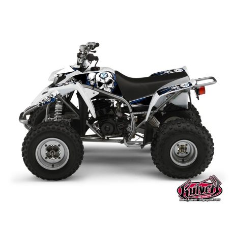 Karosszéria védő dekor matrica készlet Quad YAMAHA Trash Fekete/Kék Széria