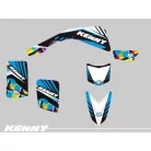 Karosszéria védő dekor matrica készlet Quad YAMAHA Kenny Kék Széria