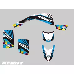   Karosszéria védő dekor matrica készlet Quad YAMAHA Kenny Kék Széria