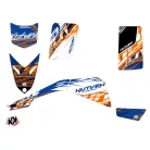 Karosszéria védő dekor matrica készlet Quad YAMAHA Eraser Kék/Narancs Széria