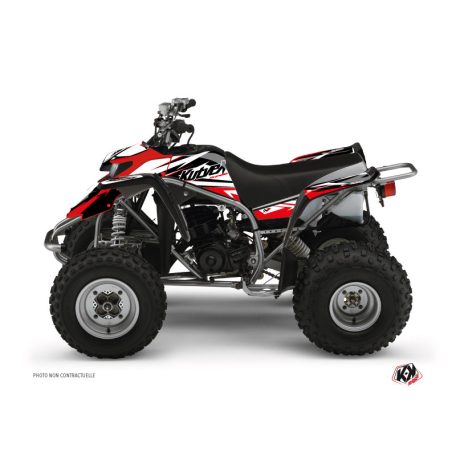 Karosszéria védő dekor matrica készlet Quad YAMAHA Stage Fekete/Piros Széria