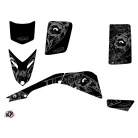 Karosszéria védő dekor matrica készlet Quad YAMAHA Zombies dark Fekete Széria