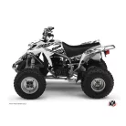 Karosszéria védő dekor matrica készlet Quad YAMAHA Predator Fehér Széria