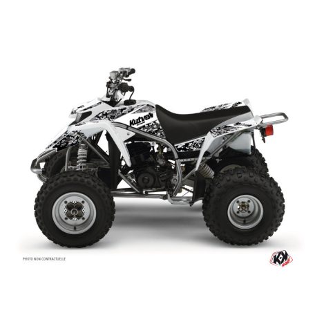 Karosszéria védő dekor matrica készlet Quad YAMAHA Predator Fehér Széria