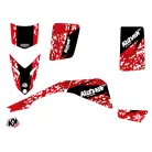 Karosszéria védő dekor matrica készlet Quad YAMAHA Predator Piros Széria