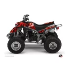 Karosszéria védő dekor matrica készlet Quad YAMAHA Camo Piros Széria