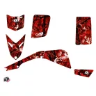 Karosszéria védő dekor matrica készlet Quad YAMAHA Camo Piros Széria