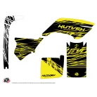 Karosszéria védő dekor matrica készlet Quad YAMAHA Eraser fluo Sárga Széria