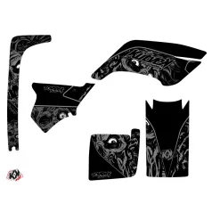   Karosszéria védő dekor matrica készlet Quad YAMAHA Zombies dark Fekete Széria